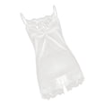 thumbnail image 4 of Conjunto de de Camisola Y Pantalón Corto de de Encaje para Mujer - Blanco, XXXL Sunnimix Pantalones cortos de satén sexy, 4 of 8