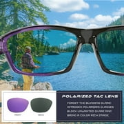 Polarized Wrap Around Sports Sunglasses for Men Women Driving Fishing Running Cycling Sun Glasses