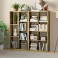 thumbnail image 4 of Anhdah 8 Cube Storage Organizer Bookshelf, Brown Wooden Bookcase Storage Shelf, Sturdy 8-Cube Organizer for Living Room, Bedroom, Home Office, Easy Assembly, 4 of 8