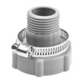 thumbnail image 5 of Pool Drain Hose Adapter with Stainless Steel Clamp for Above Ground Swimming Pools, Gray Plastic Connector Fits P6A1420 D1420 H1420 Models, 5 of 11