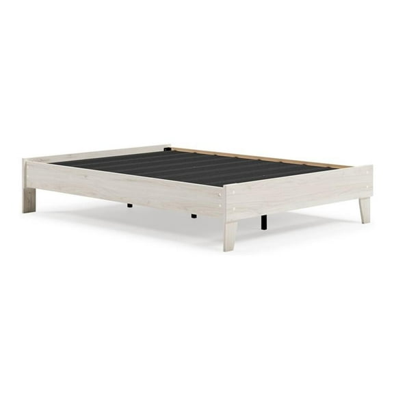 Bowery Hill Modern Engineered Wood Full Platform Bed in Natural
