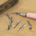 thumbnail image 7 of DEKEones Handmade Carving knives Set With 6 Blade Heads Pink Color, 7 of 7