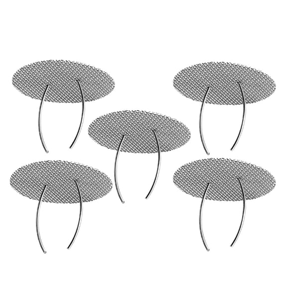 MLINS  5 Pcs Tea Pot Infusers Replacement Stainless Steel Strainers Silver