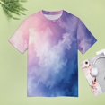 thumbnail image 5 of Ink Wash Blending T Shirts Basic T-Shirt Short Sleeve Ladies Tee Shirt Summer Graphic Clothing, 5 of 5