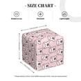 thumbnail image 4 of Gukieu Cute Rabbit Print Leather Tissue Box, PVC Waterproof Velcro Opening and Closing Square Tissue Box Holder, Suitable for Home and Office Decoration, 4 of 7