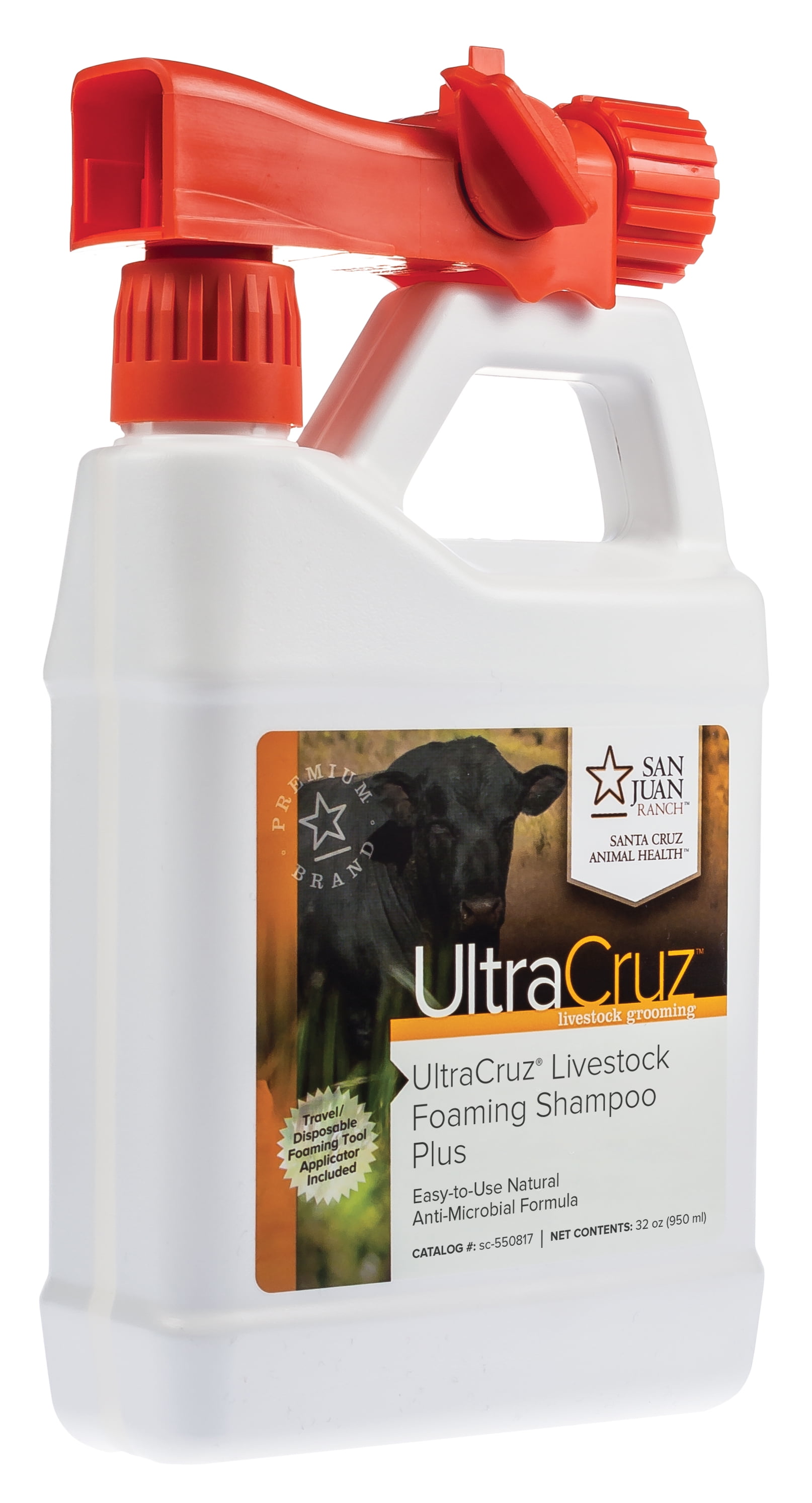 UltraCruz® Livestock Foaming Shampoo Plus for Cattle, Goats, Sheep and