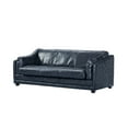 thumbnail image 3 of Crafters and Weavers Waco Contemporary Italian Leather Sofa in Slate, 3 of 3