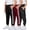 Black, Black Camo, Burgundy, variant on Pure Champ Boys’ 3-Pack Mesh Jogger Sweatpants with Zipper Pockets, Lightweight Active Quick-Dry Pants, Sizes 2T-2XL