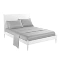 thumbnail image 2 of Juego de 4 piezas de ropa de cama Zulema Sábanas bajeras y fundas de almohada gris cro Sábanas ajustables de lujo, 2 of 6