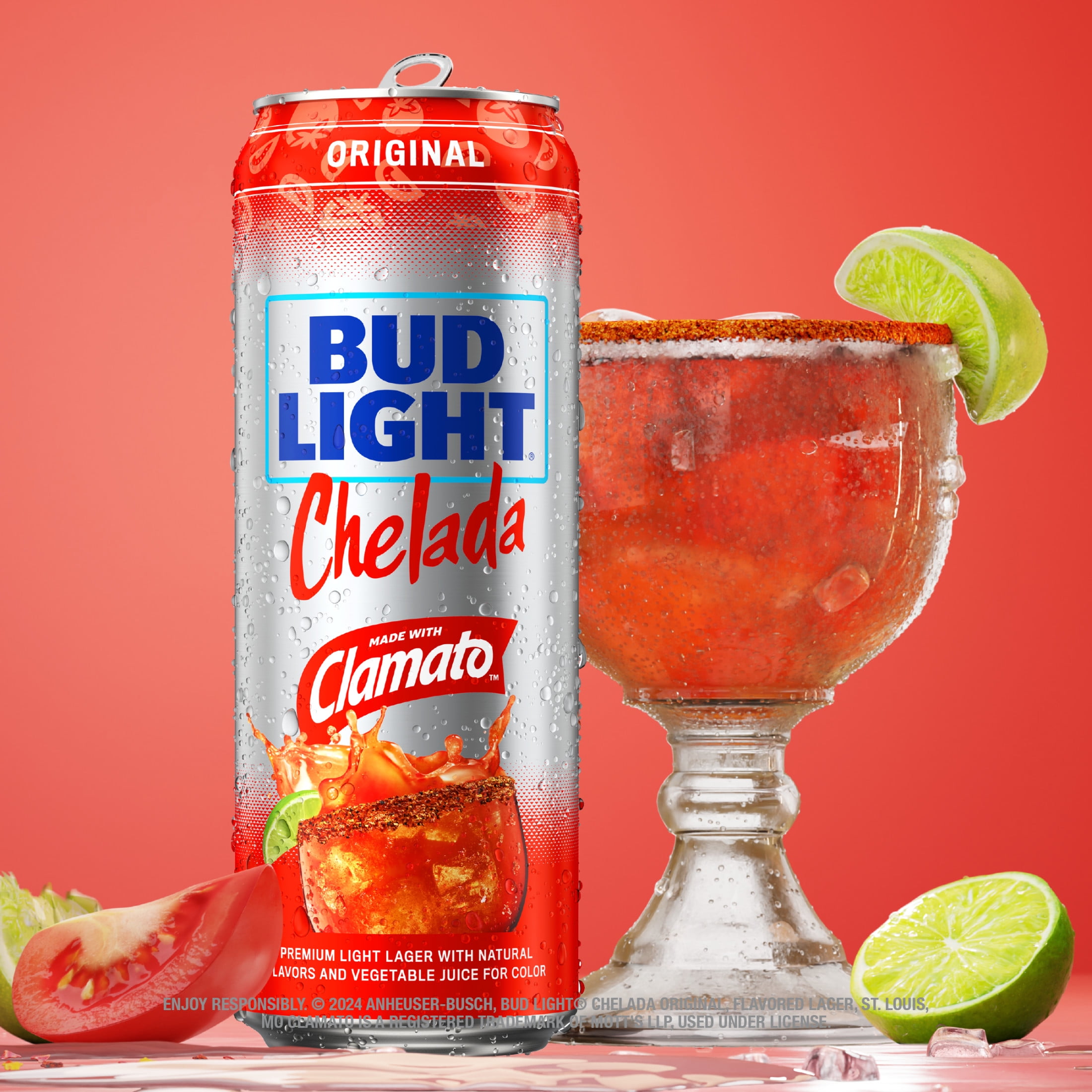 Bud Light Original American Chelada Beer 12 pack 12 fl oz Aluminum Cans 4.2% ABV