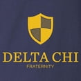 thumbnail image 3 of CafePress - Delta Chi Vertical Yellow Logo Long Sleeve T Shirt - Long Sleeve Dark T-Shirt, 3 of 4