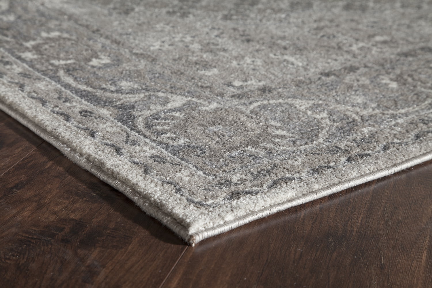 Rugs America Estelle Rectangular Oriental Transitional Area Rug, Gray