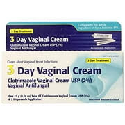 Clotrimazole 3 -Day Vaginal Cream - 0.74 Oz (Pack of 2)