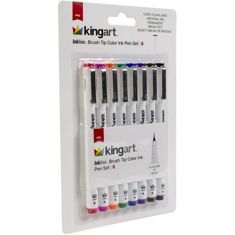 12 Colored 03 Fine Tip Color Inking Pens For Drawing Archival Waterpro - Art -n-Fly
