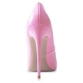 thumbnail image 4 of Zhabtuc Women's Classic Slip On Heels Sexy Pointed Toe Pumps Stiletto Pumps Party Dress Shoes Pink Size 10, 4 of 6