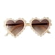 thumbnail image 2 of Gafas de sol Sunnimix UV400 de diseño de corazón Beige, 2 of 7
