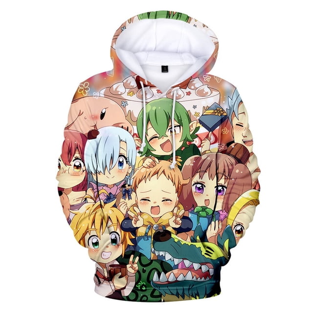 Sudaderas con capucha de los siete pecados capitales, chaqueta informal para adultos y niños, tallas para niños, Meliodas, jersey de Cosplay10XXS Deng Xun unisex