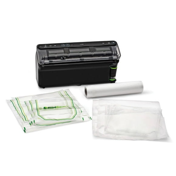 Scelleuse d’emballage FoodSaver Elite All-in-One Liquid+ avec sacs et rouleau noir