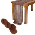 thumbnail image 1 of Mashaouyo Clearance Cheesecloth Table Runner Fabric Boho Wedding Decor, 1 of 4