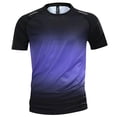 thumbnail image 6 of Ovzne Men's Big & Tall Gradient Crew Neck Short Sleeve T-Shirts Athletic Sports Tees Casual Stretchy Workout Tops Sizes XS-5XL, 6 of 6