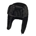 thumbnail image 4 of Gorros de de invierno, gorro de Lei Feng con orejeras gruesas para ciclismo de nieve, gorro cálido de invierno para hombres, esquí, motociclet Negro, 4 of 8