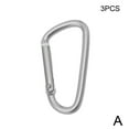 thumbnail image 6 of 3pcs/set Outdoor Climbing Alloy D Shape Buckle Carabiner Survial Clip Climb Hook Backpack Buckle Chain Chain, 6 of 7