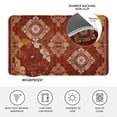 thumbnail image 4 of Vintage Brown Doormat Outdoor Entrance 24"x36", Boho Ethnic Geometric Abstract Art Southwestern Absorb Moisture Dirt Door Mats, Non-Slip Rubber Backing Floor Mats Indoor, Low-Profile Front Door Rugs, 4 of 9