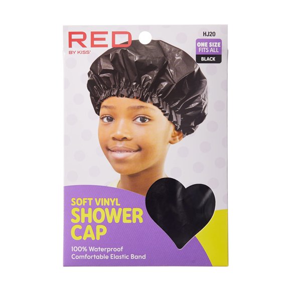 Red by Kiss Gorro de Ducha para niños Gorros de Ducha para niños Gorros de Ducha para niños y niñas Reutilizables Impermeables de Vinilo Suave Lavables