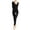 Black, variant on Zpanxa Thermal for Women V-Neck Mesh Built-in Bra Slim Solid Color Long Sleeve for Winter Base Layer