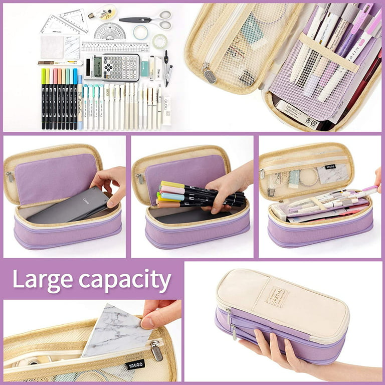 Big Capacity Pencil Case, Extra Large Pencil Pouch, Easy To Carry Pencil  Bag For Students Men And Women