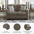 thumbnail image 4 of Signature Design by Ashley Mahoney Chocolate Loveseat, 4 of 13