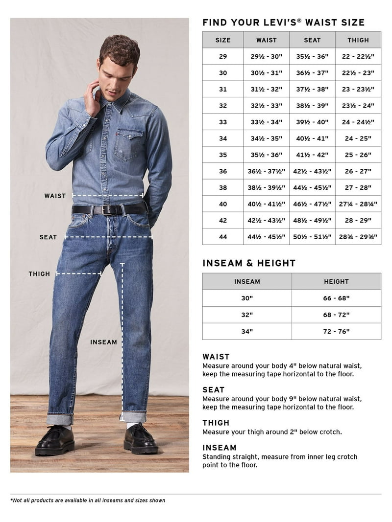 Mens Jeans Levi Curve Size Chart Levi's Men's 550 Relaxed Fit Jeans