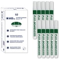 thumbnail image 1 of [Crown] Dry Erase Markers M, Green, Bullet Tip, 10 Count, 1 of 5