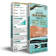 Diamond Hills Silicone Scar Removal Sheets | 4 Strips of 5.9"x1.57" | Lighten, Fade, Flatten Scars