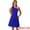 Royal Blue, variant on DARING DIVA Halloween Costume Bow One Shoulder with Pockets Swing Dress XS Dark Green