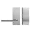 thumbnail image 3 of Cerradura de puerta de vidrio doble de acero inoxidable con manija deslizante, para diestros, de 0,4 a 0,6 pulgadas de ancho, 3 of 8