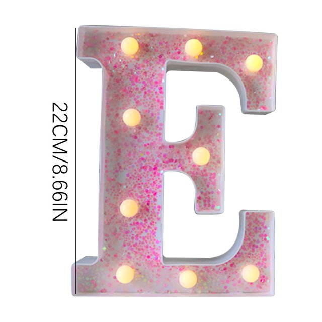 JilgTeok 3 Packs Colorful Light Up Letters LED Letter Lights for Proposal Statement Birthday Party Wedding Home Bar Decoration Scene Decorative Light Clearance