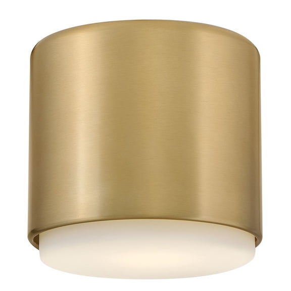 30070LCB Hinkley Lighting Cedric - 7W 1 LED Extra Small Flush Mount-5 Inch Tall and 5.25 Inch Wide-Lacquered Brass Finish