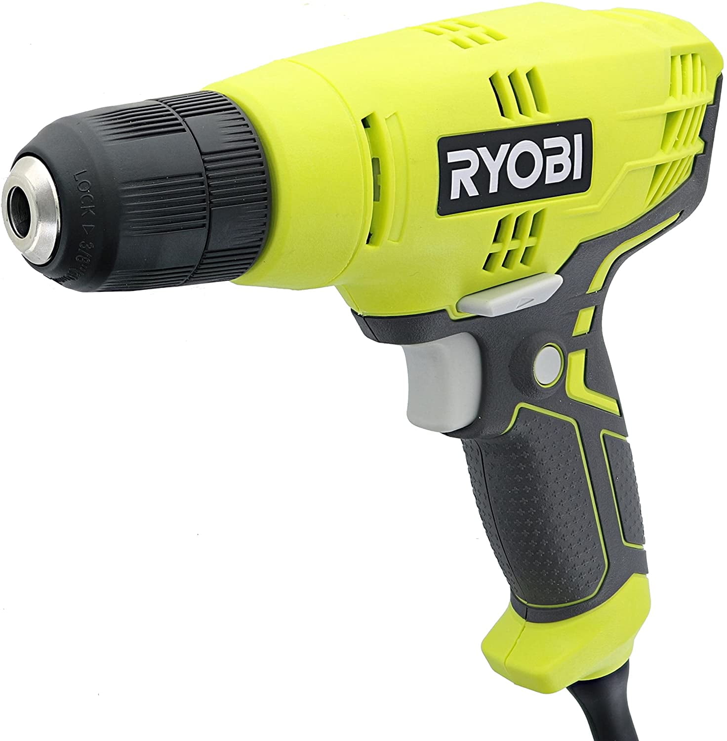 Ryobi D43K 5.5 Amp 3/8 Inch 1,600 RPM Variable Speed Trigger Corded