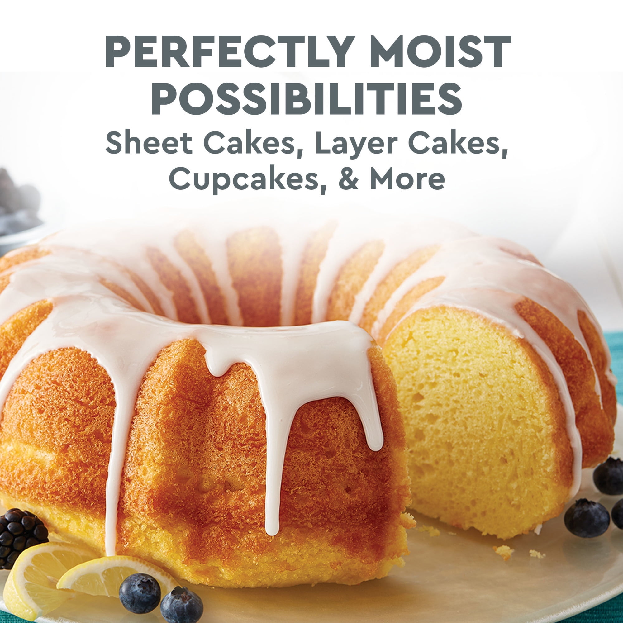 (8 pack) Duncan Hines Lemon Supreme Flavored Cake Mix, 15.25 oz.