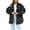 Black, variant on YAYUBA Women's Winter Sherpa Jacket Button Down Fuzzy Shacket Outwear Coat with Pockets