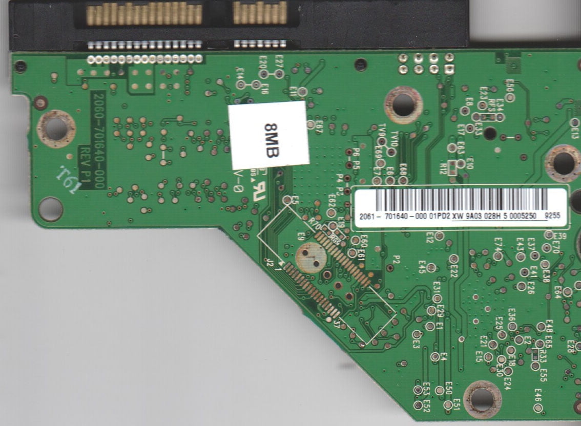 Western Digital WD10EADS-00P8B0 2060-701640-001 REV A (2187) PCB for