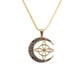 thumbnail image 2 of Collar Colgante de Acero con Nudo En Forma de Media Luna, 2 of 6