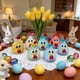 thumbnail image 5 of Figuras de Pollitos de Pascua con Adornos de Tela, 5 of 6