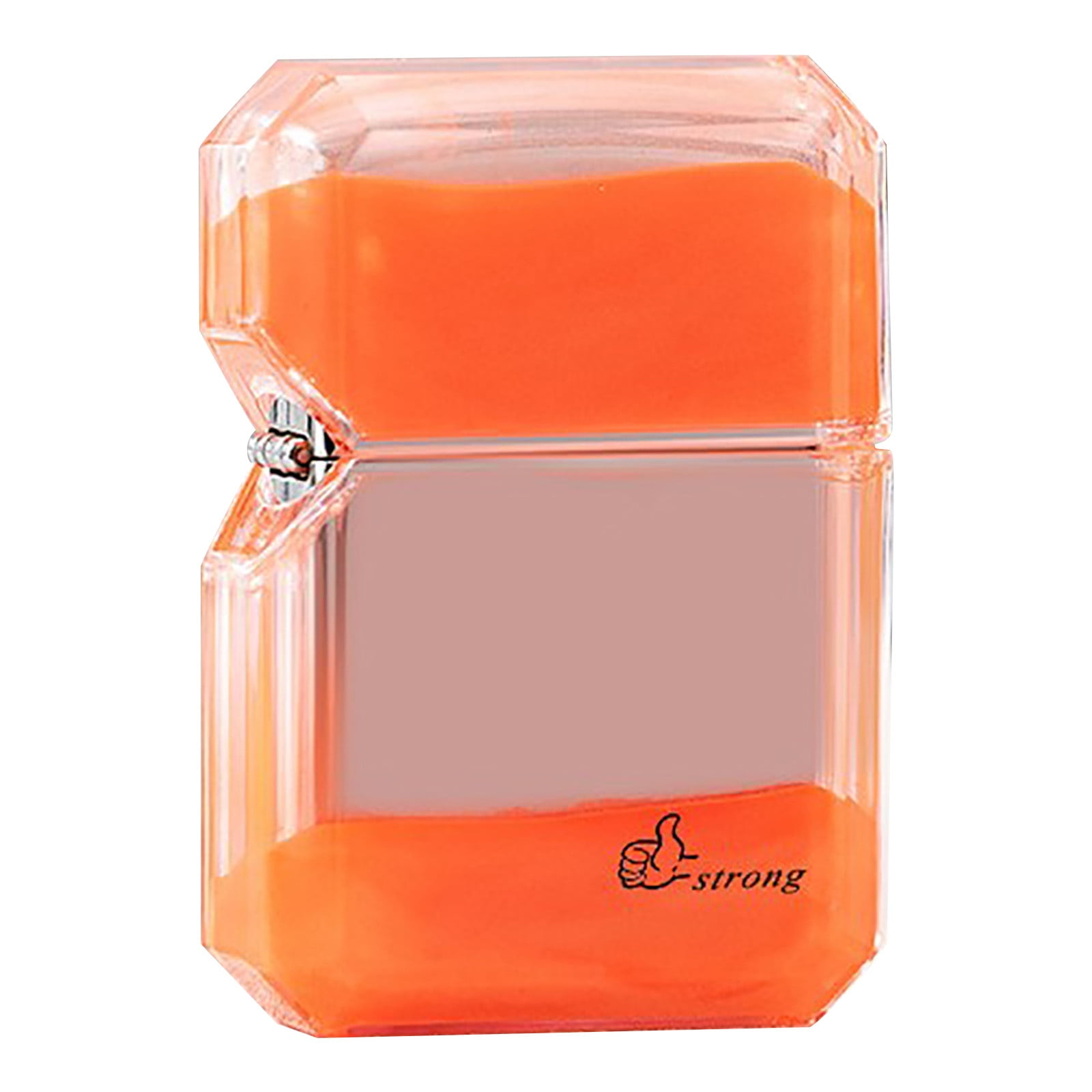 Aufmer Quicksand Luminous Windproof Lighter,refillable lighters,Luminous Transparent Oil bin fine Gift