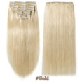 thumbnail image 3 of SEGO Clip in Hair Extensions Human Hair 100% Real Remy Hair 10-24 inch Full Head Thick Hair Pieces Silky Straight Balayage Hair Cleanrance, 3 of 9
