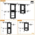 thumbnail image 2 of Homieasy 41 - 154'' Wall Closet Organizer System, Heavy Duty Closet System with 8 Hanging Rods & 6 Shelf Towers, Reversible, Cut to Fit, for Walk in Closet, Bedroom, Load 1400 lbs, Black, 2 of 5