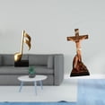 thumbnail image 2 of Escultura creativa de resina con nota musical y Jesús, figura decorativa, centro de mesa para escritorio, chimenea, regalo de inauguración de la casa,, 2 of 8