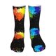 thumbnail image 1 of Glow In Dark Splatter Neon Colorful Socks,Unisex Fashion Athletic Casual Socks Adult Stockings Sports Socks Travel Socks For Women Men, 1 of 5