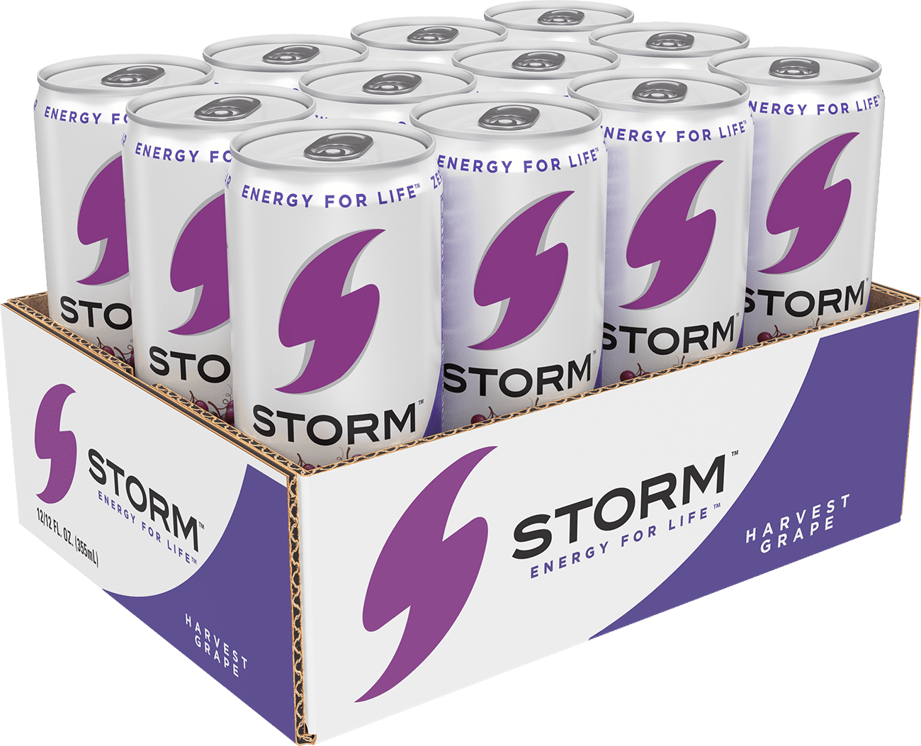 Storm Harvest Grape 12 fl oz, 12 cans